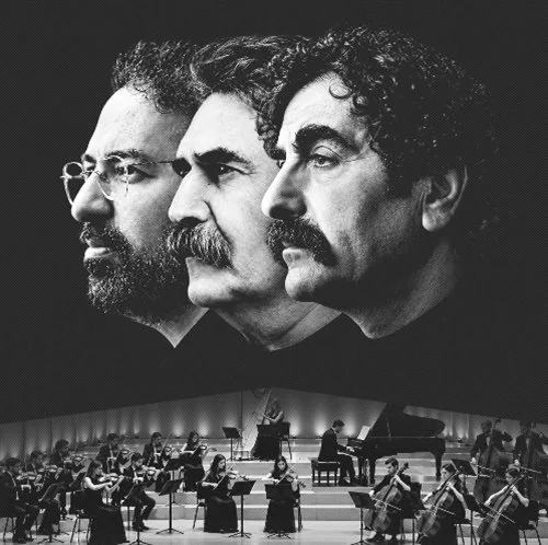Shahram Nazeri, Kaykhosro Pournazeri and Tahmoures Pournazeri for DIYAR World Tour